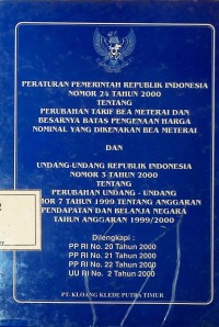 Image of PP No. 24 Tahun 2000 dan UU No. 3 Tahun 2000
