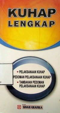 Image of KUHAP lengkap