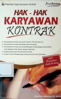 Image of Hak-Hak Karyawan Kontrak