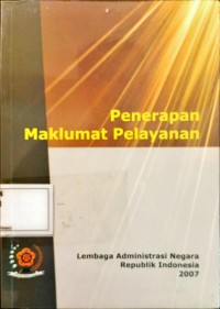 Image of Penerapan maklumat pelayanan